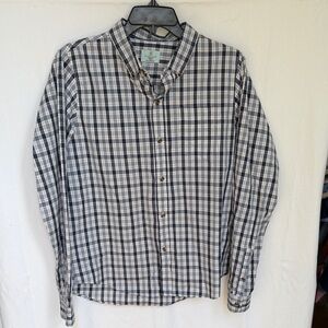 Boy’s Blue and White Plaid Shirt
